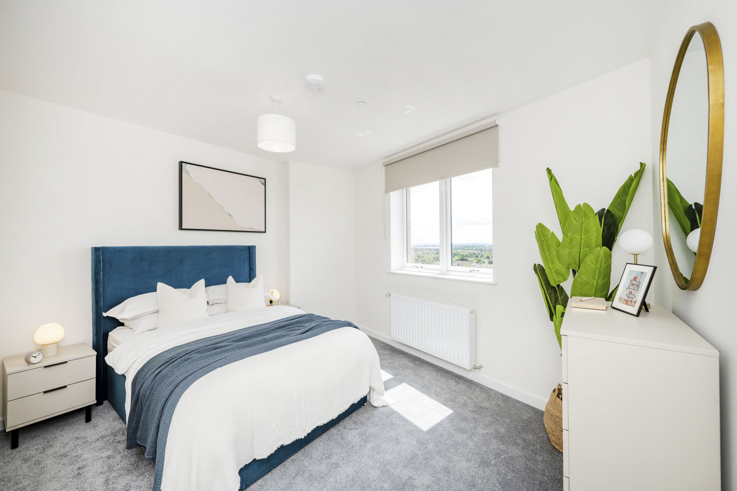 Bedroom with window view